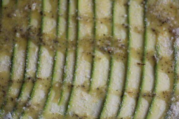 RAW Courgette (Zucchini) Carpaccio Starter